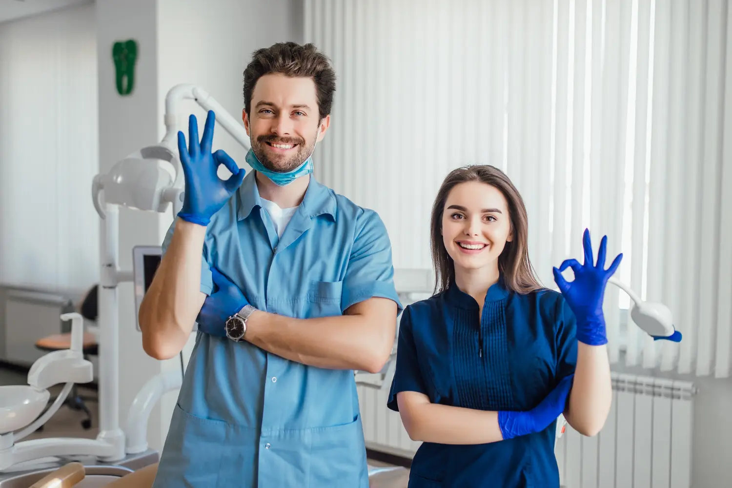Dentists smiling